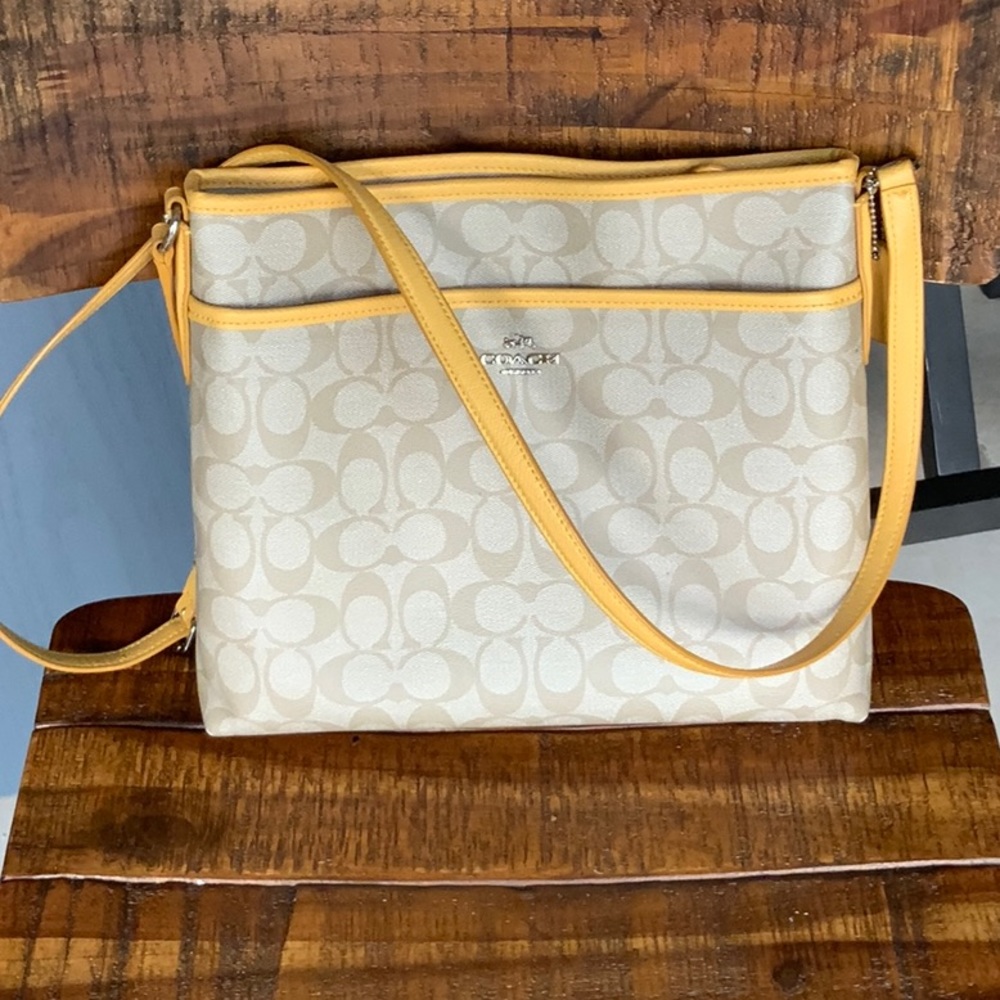 Coach Signature Crossbody File bag